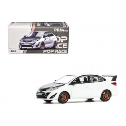 TOYOTA GR Vios White - POP Race Escala 1:64 (PR640094)