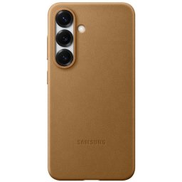 Samsung Funda de Cuero Vegano Marrón para Galaxy S25