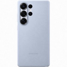Samsung Funda de Cuero Vegano Azul Claro para Galaxy S25 Ultra