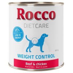 Rocco Diet Care Weight Control con vacuno y pollo - 800 g - Pack % - 24 x 800 g