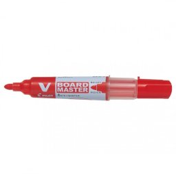 Pilot V Board Master Caja 10 Rotuladores para Pizarra Punta de Fibra 6mm Rojo