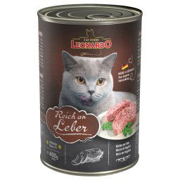 Leonardo All Meat comida húmeda para gatos 24 x 400 g - Rico en hígado