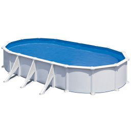 Piscina Gre Starpool ovalada acero blanca altura 132 cm - 500 x 300