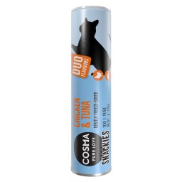 Cosma snackies DUO snacks liofilizados para gatos Pollo y atún - 5 x 26 g
