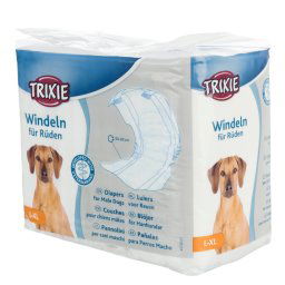 Trixie pañales para perros macho - Talla L–XL: 60–80 cm, 12 uds.
