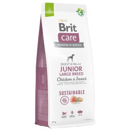 Brit Care Sustainable Junior Razas grandes con pollo e insectos - Pack % - 2 x 12 kg