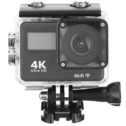 Kinsi H23RT Cámara Deportiva 4K Wifi Doble Pantalla HD Negra