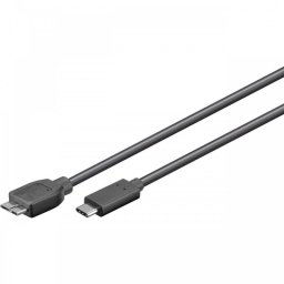Goobay Cable USB-C a Micro USB B 3.0 Macho/Macho 1m Negro