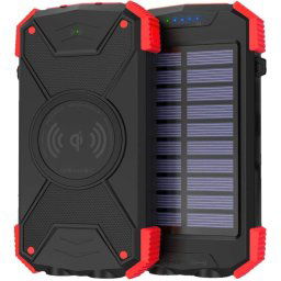 Akashi Powerbank Solar 10000 mAh con Cargador inalámbrico