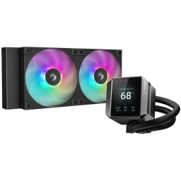 DeepCool Mystique 240 ARGB Kit de Refrigeración Líquida 240mm LCD Negro