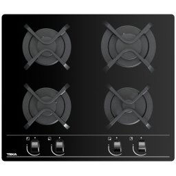 Teka GBC 64000 Placa de Gas Natural 4 Zonas Cristal Negro
