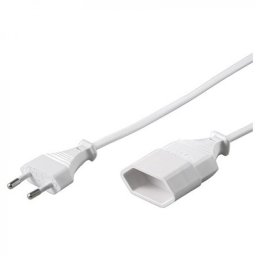 Goobay Cable de Alimentación para Extensión CEE 7/16 3m Blanco