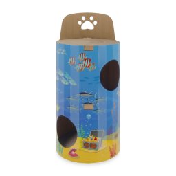 Barril rascador TIAKI oceáno - azul