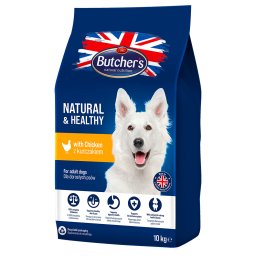 Butcher's Natural & Healthy con pollo pienso para perros - 2 x 10 kg
