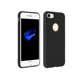 Forcell Soft Touch Funda de Silicona Negra para iPhone 7/8