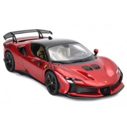 FERRARI SF90XX Stradale 2024 Rosso Magma Metallic - Bburago Escala 1:18 (16020R)