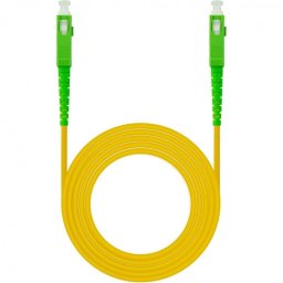 Nanocable Cable de Fibra Óptica SC/APC Monomodo G657A2 3m Amarillo
