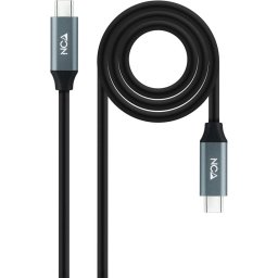 Nanocable Cable USB-C 3.2 Gen2x2 Macho/Macho 0.5m Negro