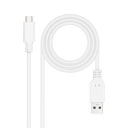 Nanocable Cable USB 3.1 a USB-C Macho/Macho 1m Blanco