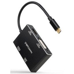 Nanocable Adaptador de Vídeo USB-C a HDMI/DVI/DisplayPort/VGA