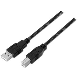 Aisens A101-0006 Cable USB 2.0 para Impresora USB-A a USB-B 1.8m Negro