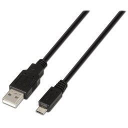 Aisens A101-0027 Cable Micro USB 2.0 a USB-A 0.8m Negro