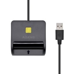 Aisens ASCR-SN02SD-BK Lector DNIe con Multilector de Tarjetas Negro