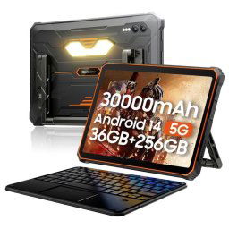 Blackview Active 10 Pro 5G 11" 12GB/256GB Tablet Android 14 30000mAh Naranja + Teclado Bluetooth