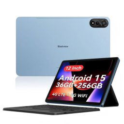 Blackview Mega 2 12" FHD+ 2K 12GB/256GB 4G Android 15 Azul + Teclado Bluetooth QWERTY Inglés