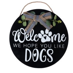 Cartel TIAKI «Welcome - We Hope You Like Dogs» - 1 unidad