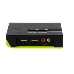 Level One KVM-0221 Switch KVM de Puertos USB + Audio + VGA