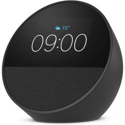 Amazon Echo Spot 2024 Despertador Inteligente con Sonido de Calidad y Alexa Negro