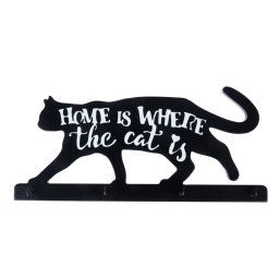 Colgador para llaves TIAKI «Home Is Where The Cat Is» - 1 unidad