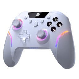 EasySMX X20 Gamepad Inalámbrico RGB Bluetooth/2.4GHz 1000mAh USB-C Blanco para PC/Switch/Android/iOS