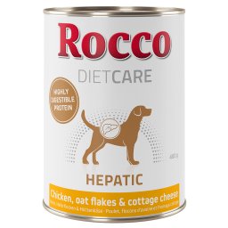 Rocco Diet Care Hepatic, pollo, copos de avena y requesón 6 x 400 g