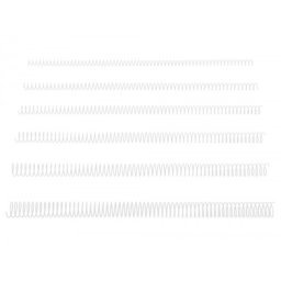 Espiral metalico q-connect blanco 64 5:1 18mm 1,2mm caja de 100 unidades