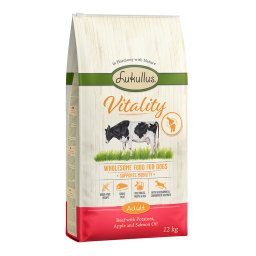 Lukullus Vitality apoyo a la movilidad sin cereales con vacuno - 2 x 12 kg