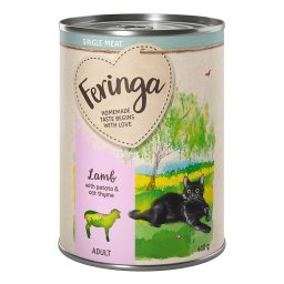 Feringa Single Meat Menu 6 x 410 g - Cordero con patata y tomillo de gato
