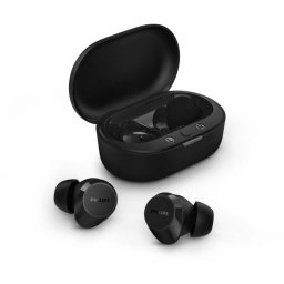 Philips TAT1209BK/00 Auriculares TWS Bluetooth 5.3 con Control Táctil e IPX4 Negro