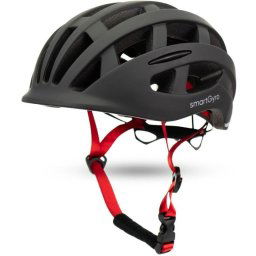 Smartgyro Smart Helmet Urban Casco con Luz para Patinetes e-Bike Multi Talla Ajustable M/L Negro