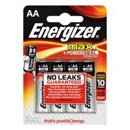 Energizer Max Powerseal Pilas Alcalinas AA LR6 4 Unidades