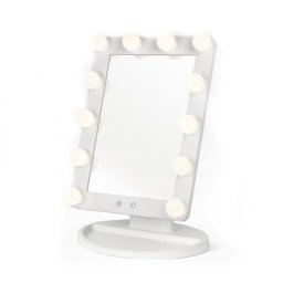 Perfect Beauty Espejo Luz Tactil Con Base Blanco