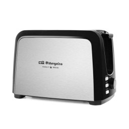 Tostadora Orbegozo TO 3060 2 Ranuras 750 W 7 Niveles Negra y Acero Inoxidable