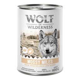 Wolf of Wilderness Expedition 6 x 400 g - Mossy Miles - Ave con conejo