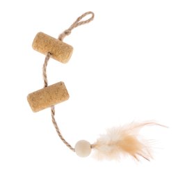 Juguete de corcho con plumas TIAKI - 1 unidad