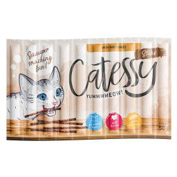 Megapack Catessy Sticks 50 x 5 g snacks para gatos - Pavo a la barbacoa
