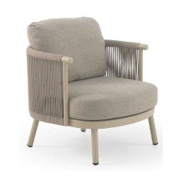 Butaca sillon Terraza Jardin Alumino Tapizado Arena Serie Ayle