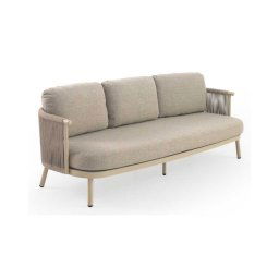 Sofa Terraza Jardin Alumino Tapizado Arena Serie Ayle
