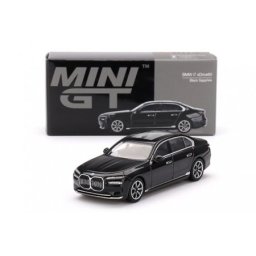 BMW i7 xDrive60 2024 Black Sapphire - MiniGT Escala 1:64 (MGT00802L)