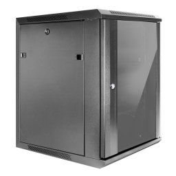 Aiten Data Armario Rack Mural 19" 18U 600 x 450 x 910 mm Montado con Accesorios